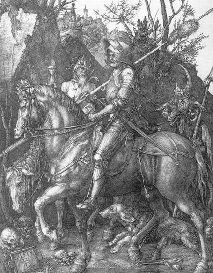Albrecht Durer Knight, Death and the Devil oil painting image